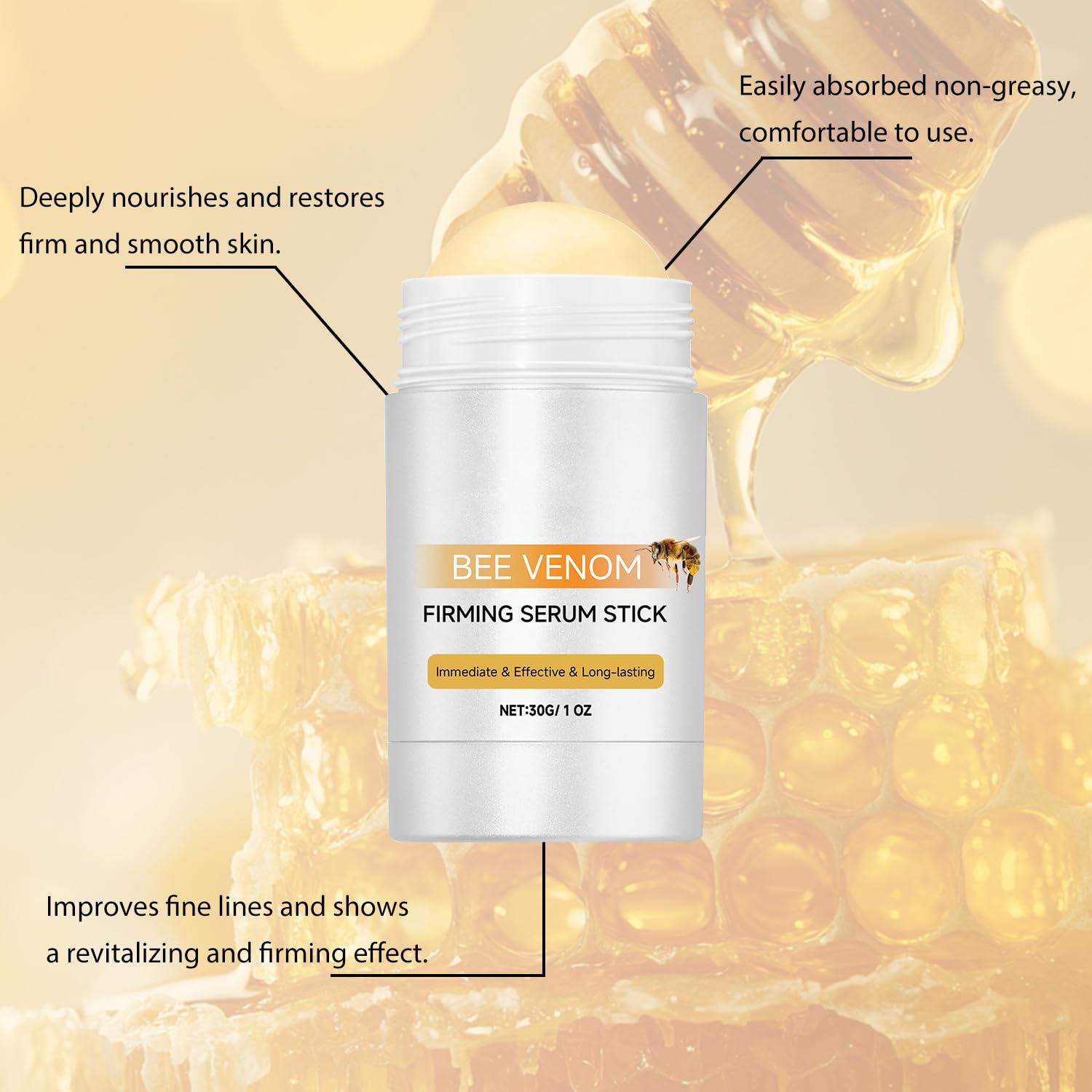 Amazon.com: taduno 2PCS Bee Venom Firming Serum Stick, Bee Venom